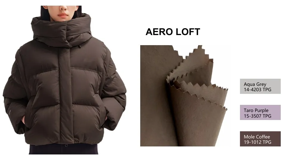 HB019 15D Nylon, Warp N66, Weft 34F fabric with garment example