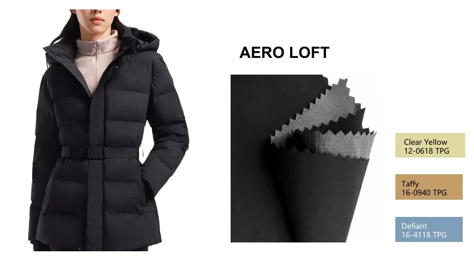 HB020 20D Nylon 66 0.15 Single-Thread Check fabric with garment example