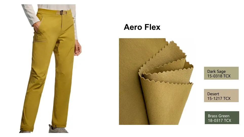 HB034 250D Matte Nylon Hiking Fabric fabric with garment example